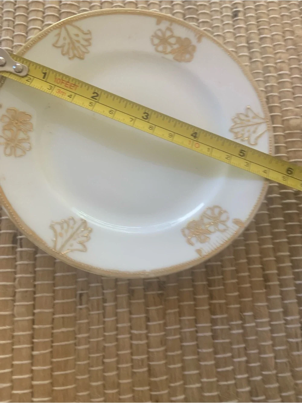 Nippon hand painted golden floral 3 piece set